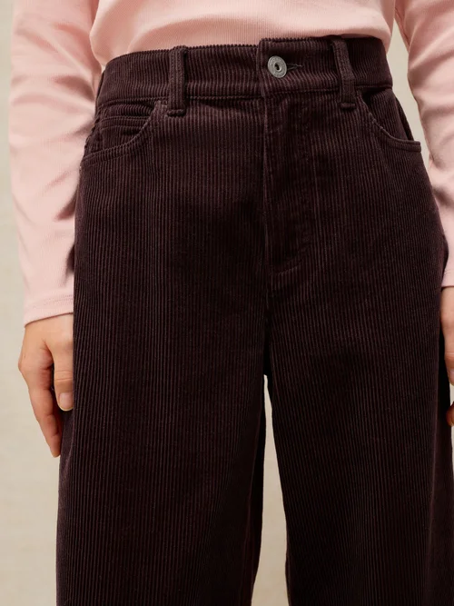 Pantalon Large En Velours Côtelé Ayla - Dk Brown - 52/R Image 3