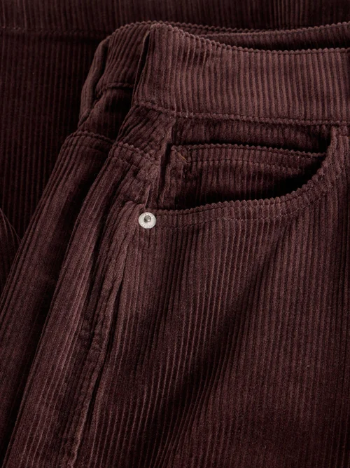 Pantalon Large En Velours Côtelé Ayla - Dk Brown - 52/R Image 2