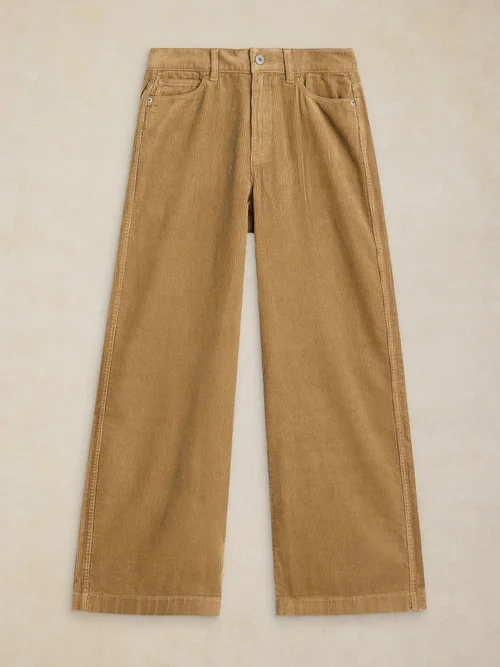 Pantalon Large En Velours Côtelé Ayla - Lgt Green - 52/R Image 1