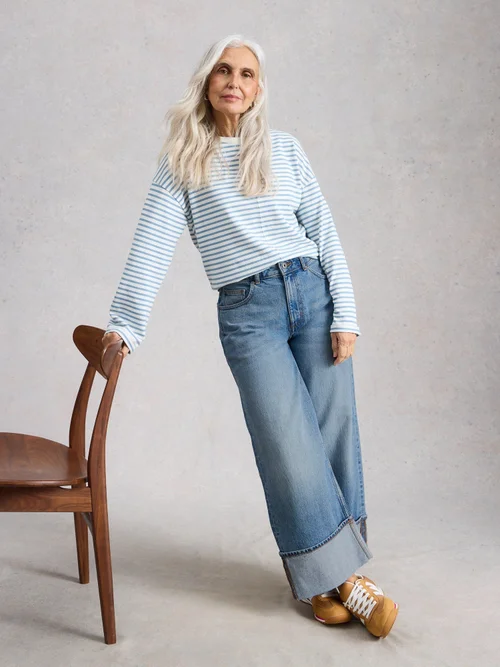 Jean Bailey droit retroussé - Mid Denim - 52/R Image 1