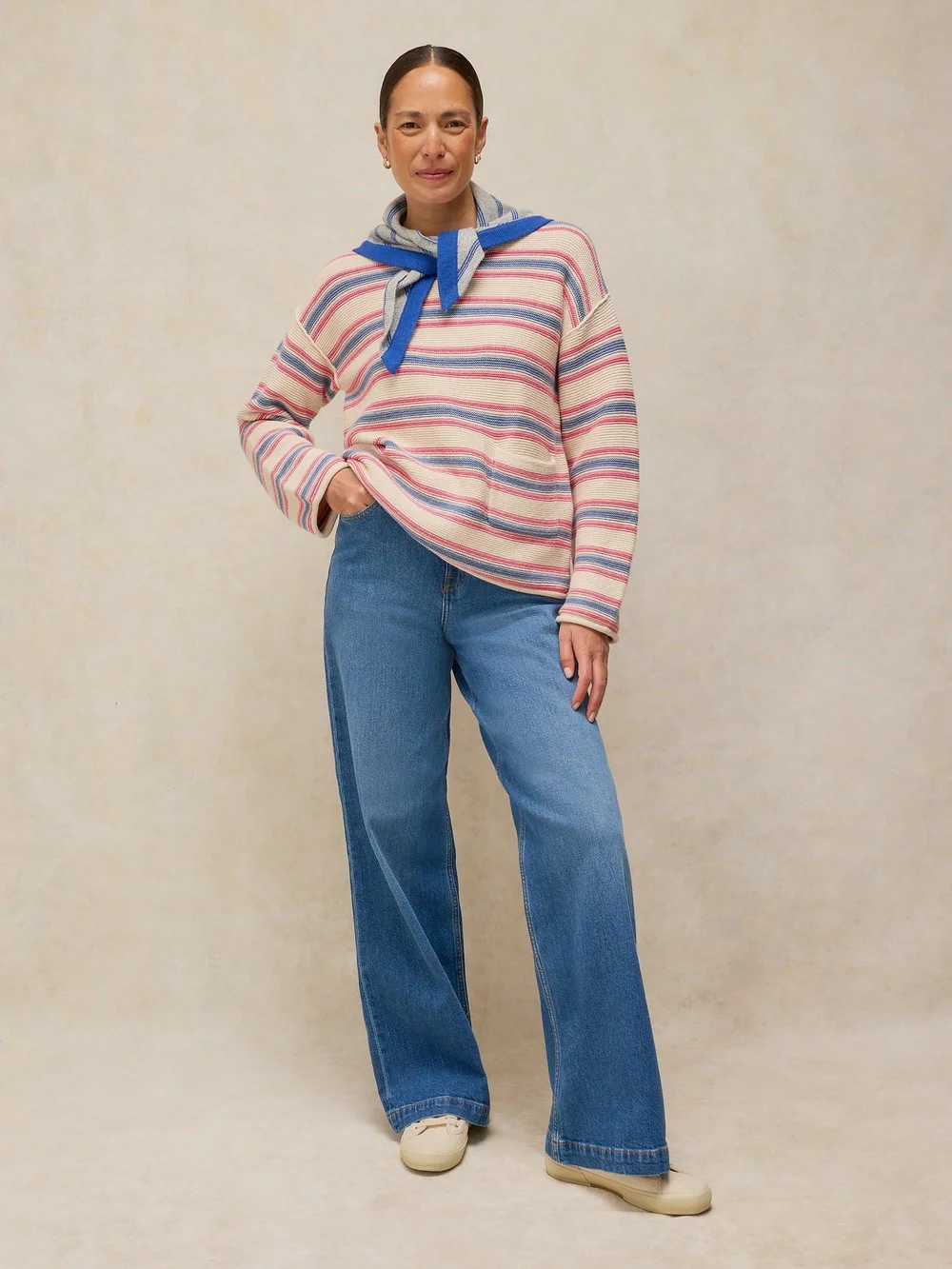 Pull rayé Gigi - Ivory Mlt - 48 Image 1