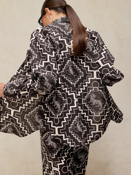Chemise de plage Penny - Blk Pr - XXL Image 4