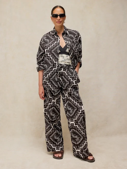 Chemise de plage Penny - Blk Pr - XXL Image 2