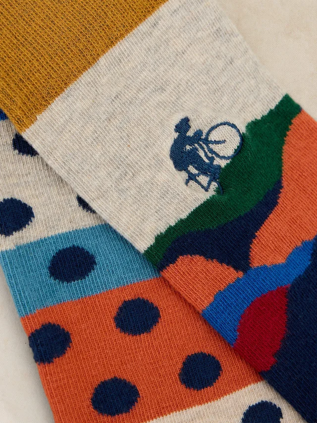 Lot de 2 chaussettes de cheville de cyclisme