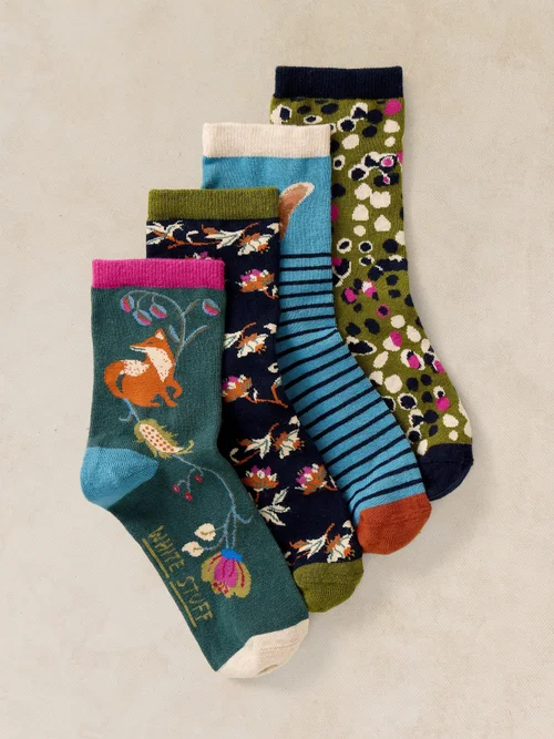 Lot de 4 Chaussettes Animaux de Jardin - Green Mlt - 39-41 Image 2