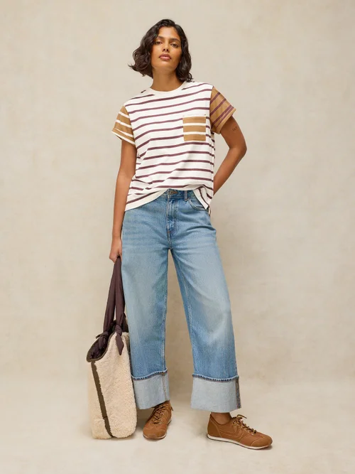 T-shirt rayé Gina - Ivory Mlt - 52 Image 1