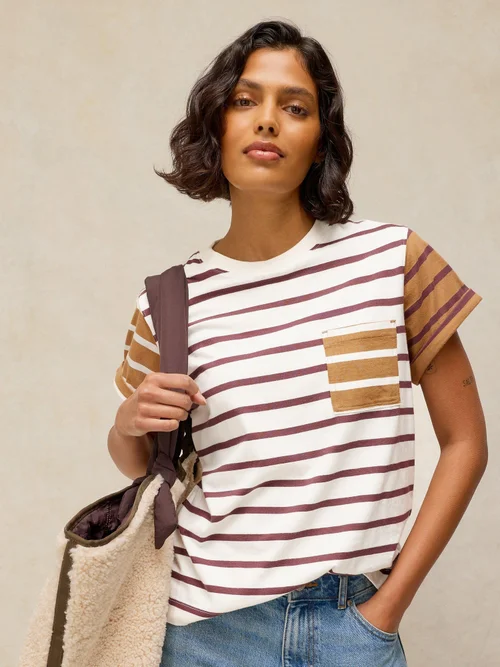 T-shirt rayé Gina - Ivory Mlt - 52 Image 2