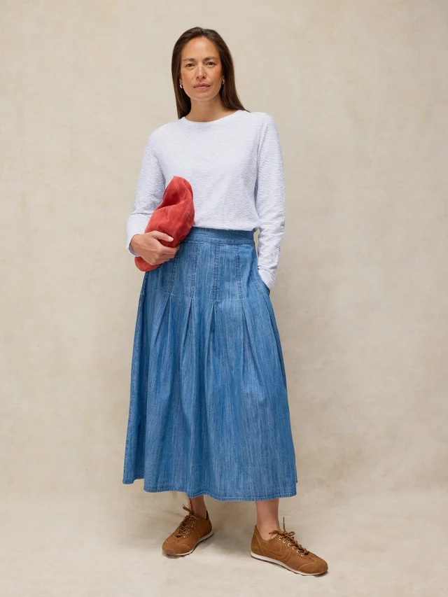 Tee-shirt texturé Clara manches longues