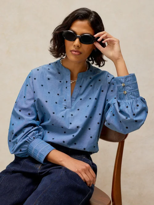 Chemise Raya Pop Over - Blue Mlt - 44/R Image 2