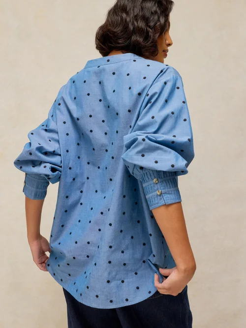 Chemise Raya Pop Over - Blue Mlt - 44/R Image 4
