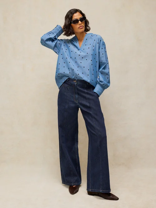 Chemise Raya Pop Over - Blue Mlt - 44/R Image 1