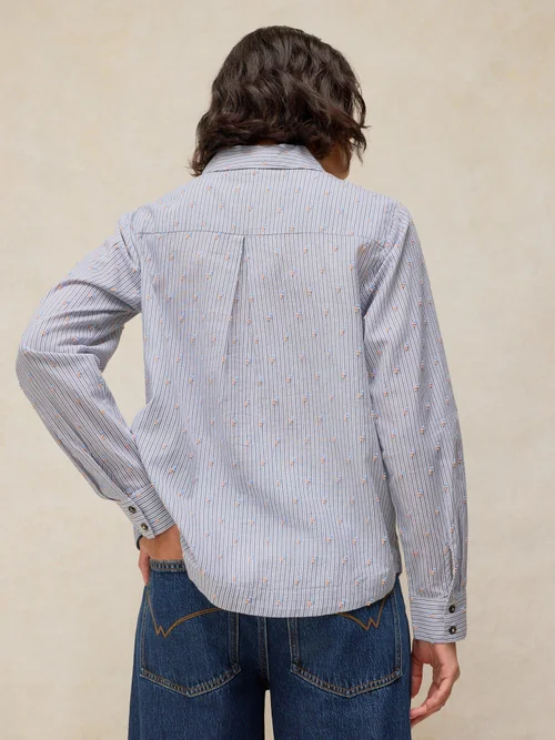 Chemise Libby en coton biologique - Blue Mlt - 52 Image 4