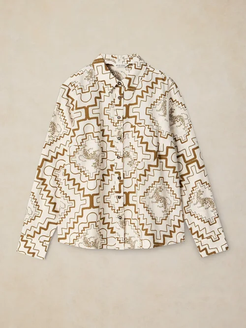 Chemise Libby en coton biologique - Ivory Pr - 52 Image 1