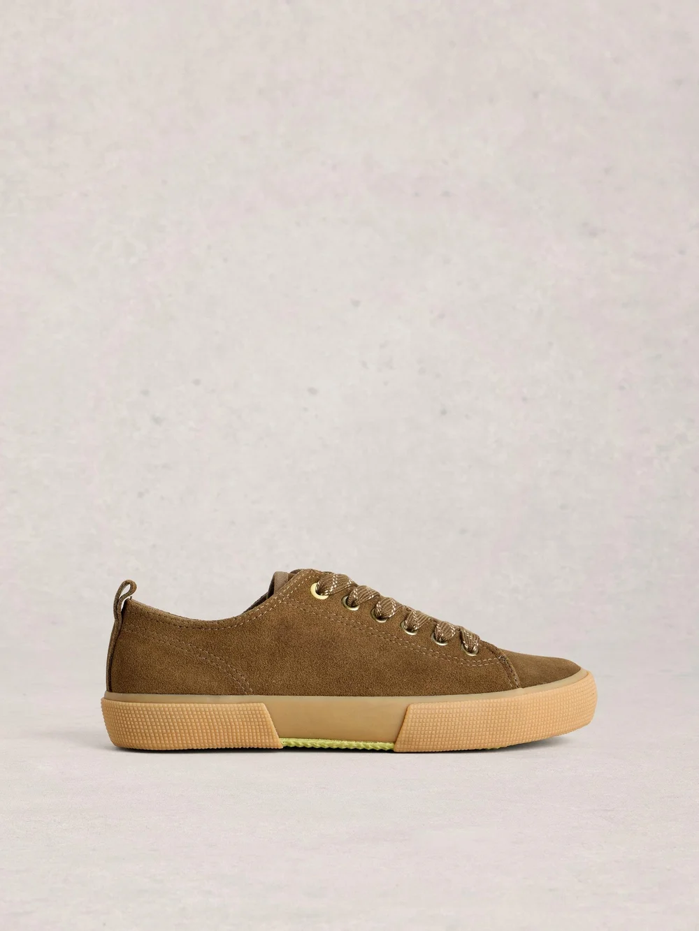 Baskets Pippa en daim à lacets - Khaki Grn - 41 Image 1