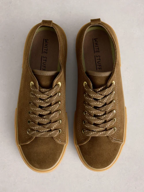 Baskets Pippa en daim à lacets - Khaki Grn - 41 Image 2
