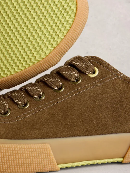 Baskets Pippa en daim à lacets - Khaki Grn - 41 Image 4