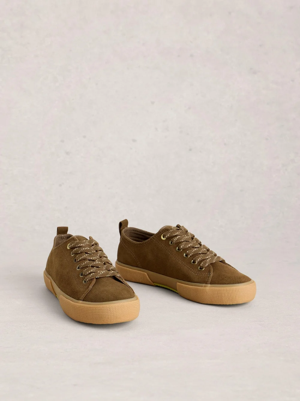 Baskets Pippa en daim à lacets - Khaki Grn - 41 Image 3