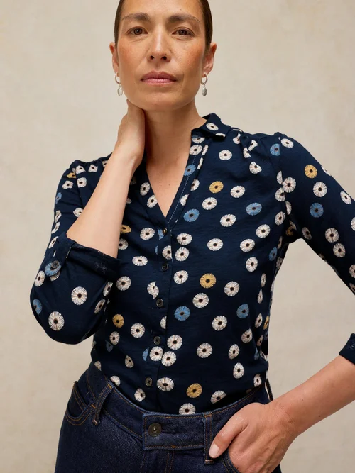 Chemise en jersey Annie - Navy Pr - 52 Image 1