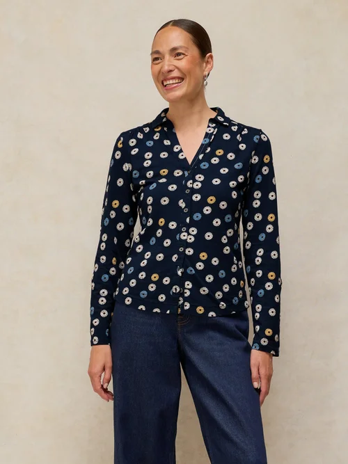 Chemise en jersey Annie - Navy Pr - 52 Image 3