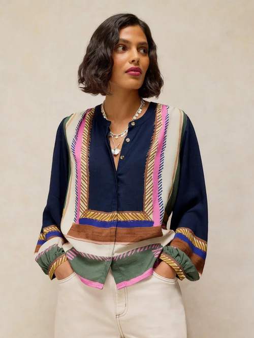 Top imprimé Lana - Navy Pr - 52/R Image 3