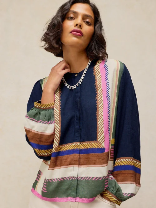 Top imprimé Lana - Navy Pr - 52/R Image 1