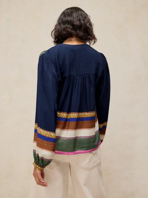 Top imprimé Lana - Navy Pr - 52/R Image 4