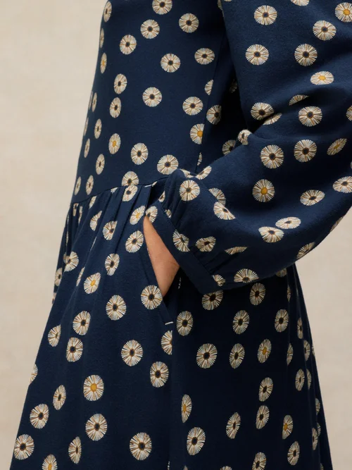 Robe en jersey Leah - Navy Multi - 48/R Image 3