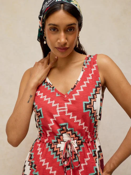 Robe Heidi en jersey - Red Pr - XXL Image 2