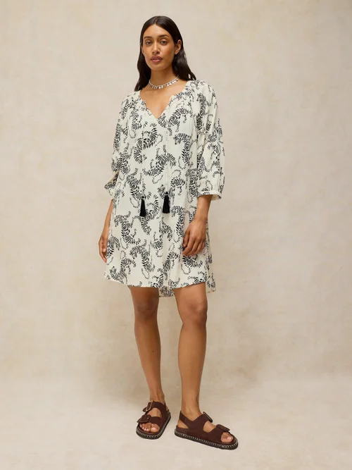 Paréo de plage Lottie - Ivory Pr - XXL Image 3