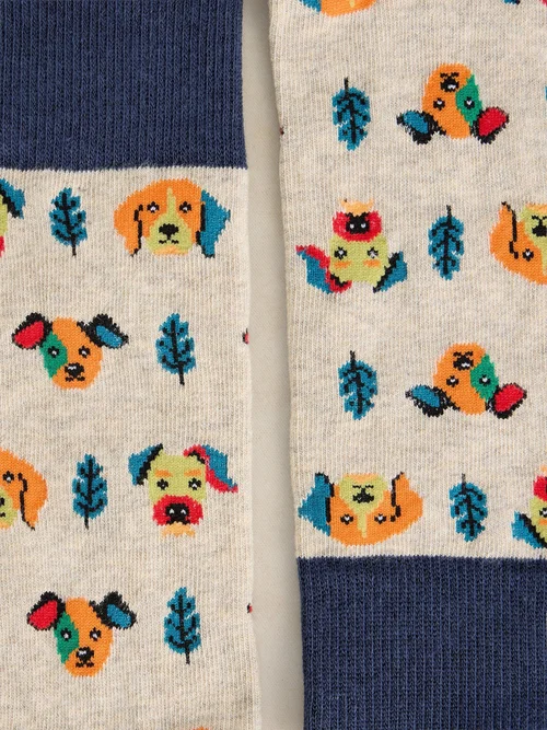 Chaussettes Chevilles Dog Faces - Grey Mlt - 44-46 Image 2