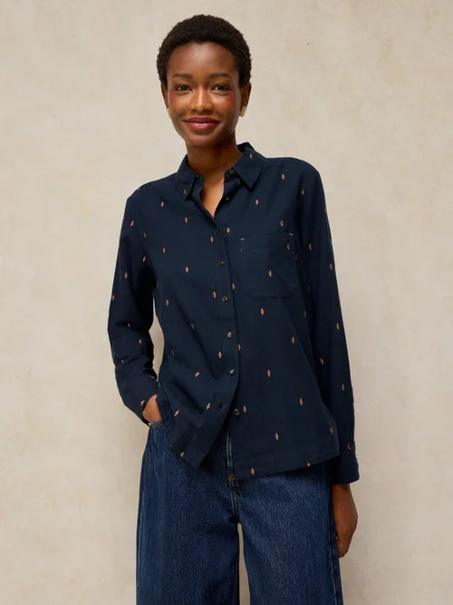 Chemise Libby en coton biologique - Dark Navy - 46 Image 3