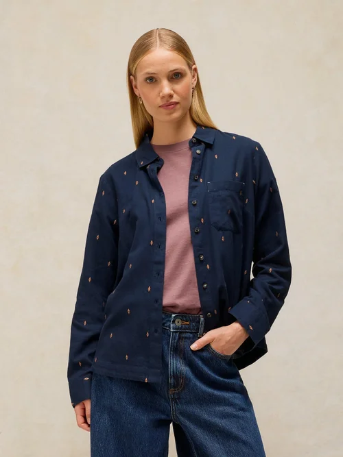 Chemise Libby en coton biologique - Dark Navy - 46 Image 1