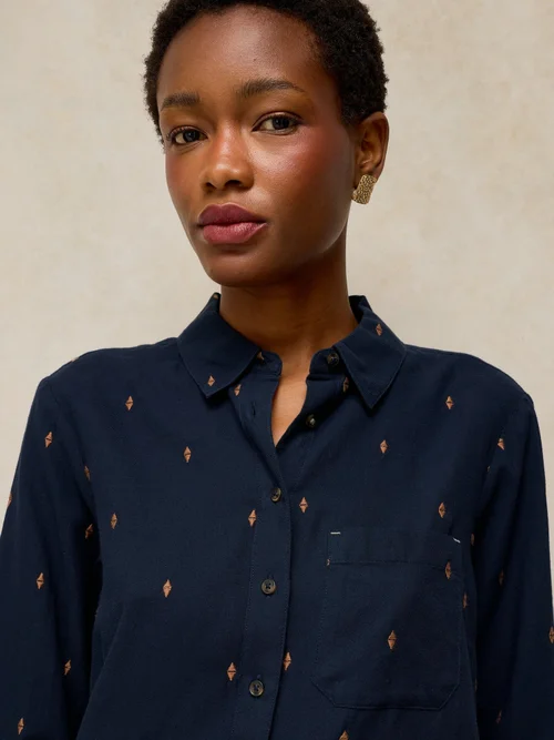 Chemise Libby en coton biologique - Dark Navy - 46 Image 2