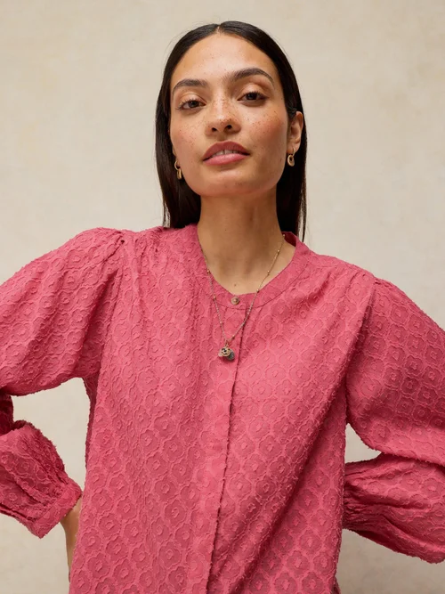 Top jacquard Lana - Mid Pink - 46 Image 1