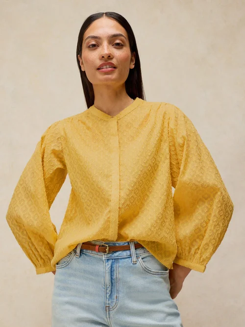 Top jacquard Lana - Yellow Mlt - 46 Image 1