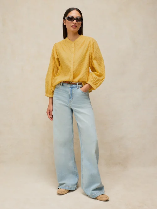 Top jacquard Lana - Yellow Mlt - 46 Image 2