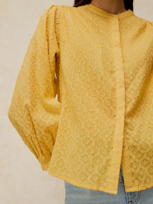 Top jacquard Lana - Yellow Mlt - 46 Image 3