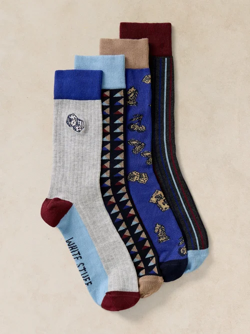 Lot de 4 Chaussettes Cheville Lucky Day - Blue Mlt - 44-46 Image 2
