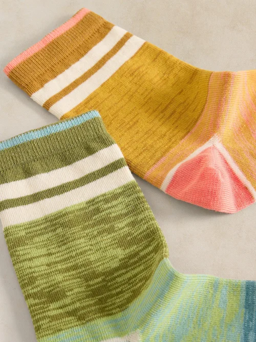 Lot de 2 Chaussettes de Sport Dégradées Cheville - Yellow Mlt - 39-41 Image 2