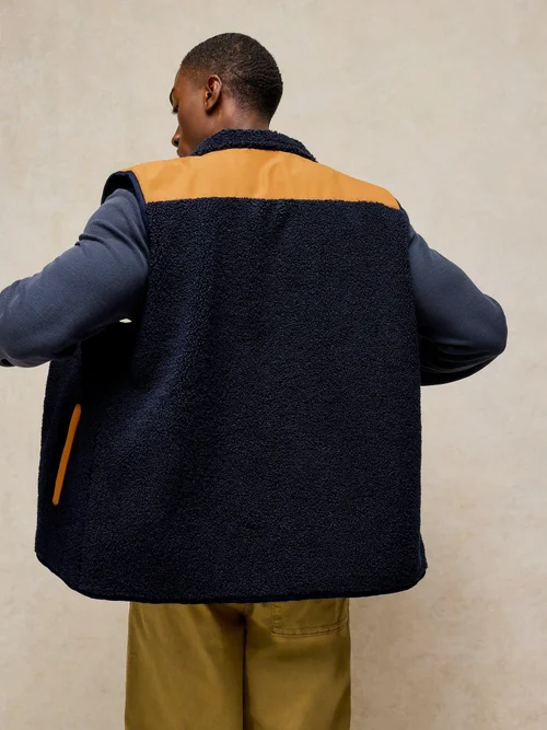 Gilet Borg avec poche détail - Navy Multi - XL Image 4