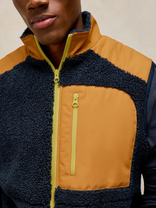 Gilet Borg avec poche détail - Navy Multi - XL Image 3