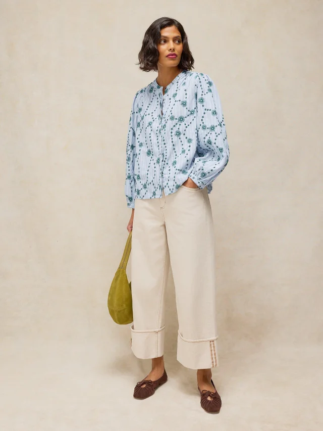 Chemise brodée Lana