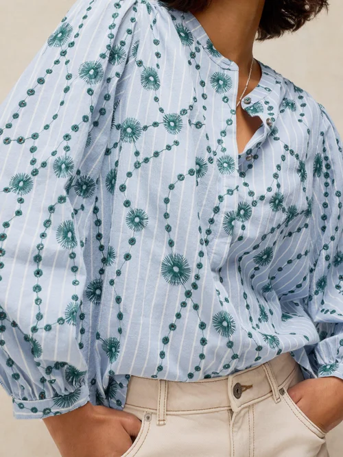 Chemise brodée Lana - Green Mlt - 50 Image 3
