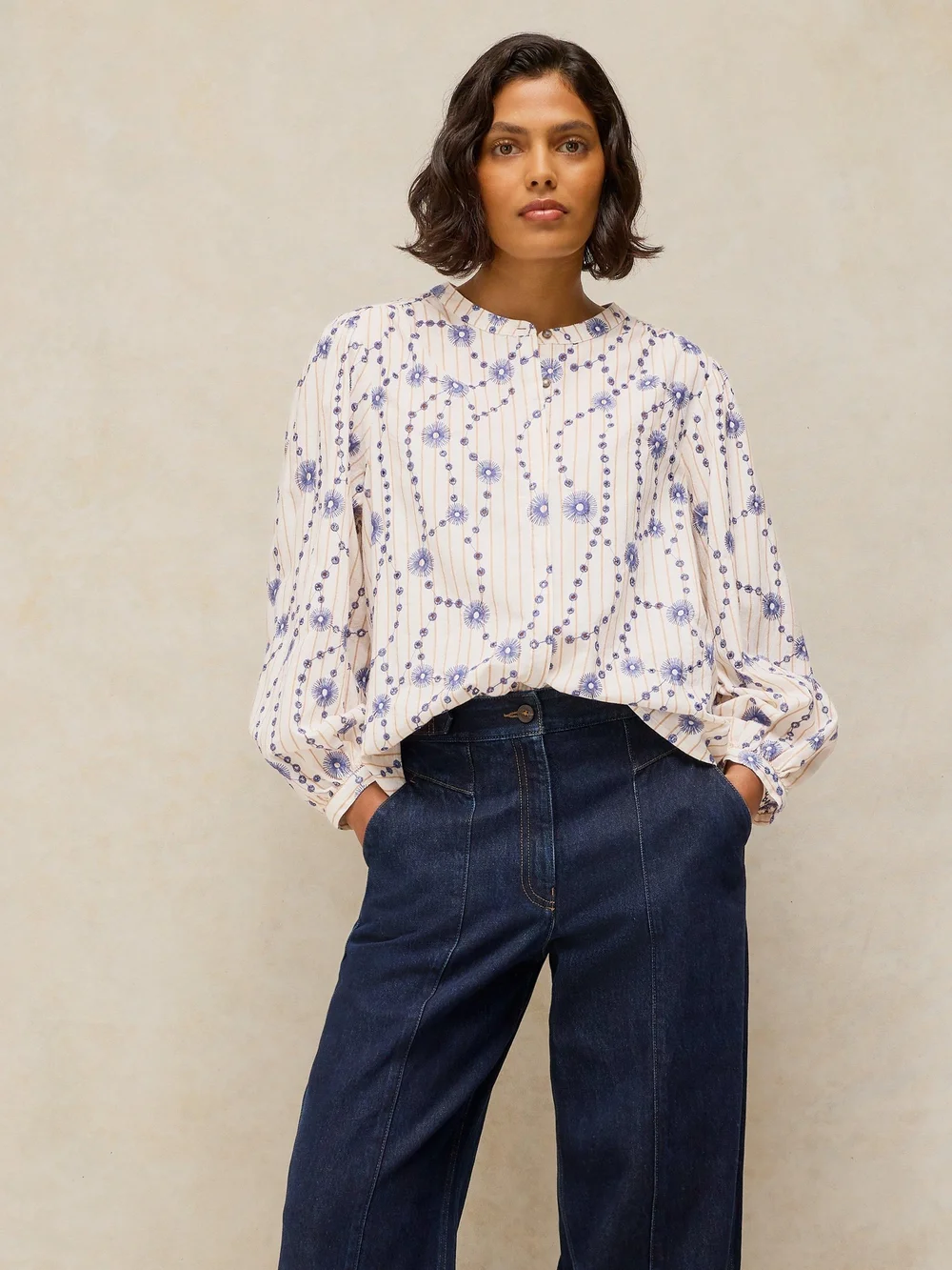Chemise brodée Lana - Ivory Mlt - 50 Image 1