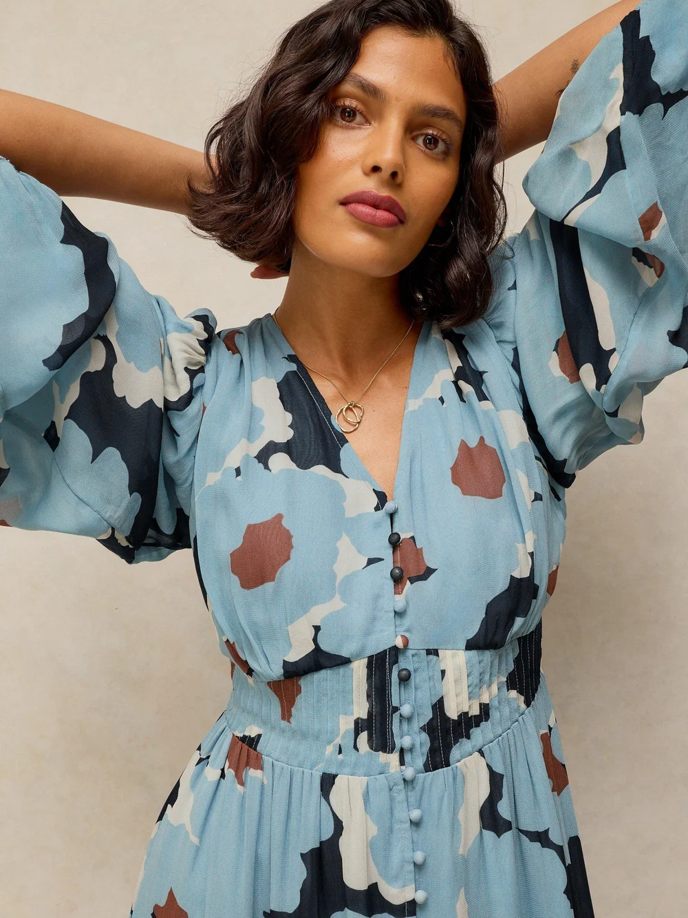 Robe midi Leela - Blue Mlt - 52/R Image 1
