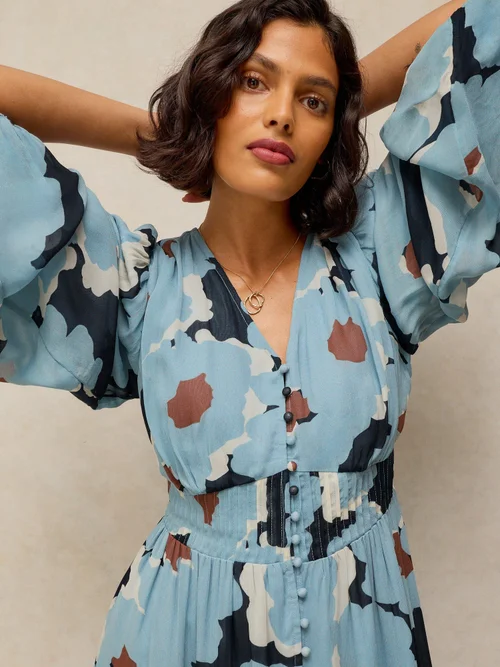 Robe midi Leela - Blue Mlt - 52/R Image 1