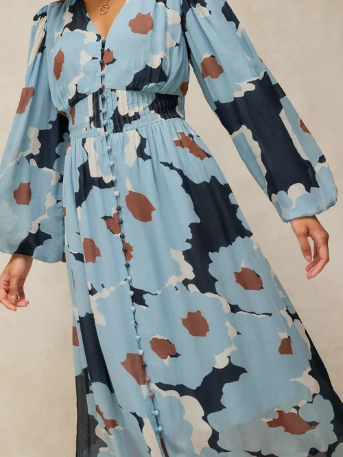 Robe midi Leela - Blue Mlt - 52/R Image 3