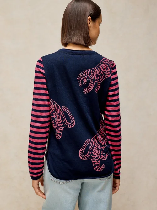 T-shirt Clara manches longues - Navy Multi - 52 Image 4