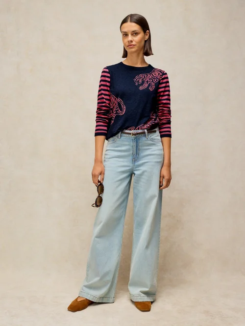 T-shirt Clara manches longues - Navy Multi - 46 Image 2