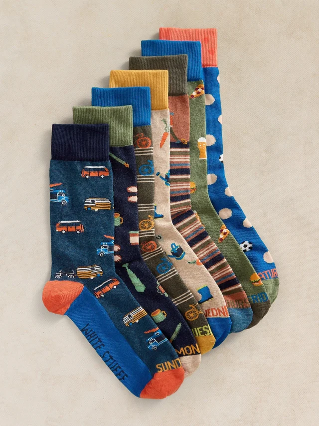 7 PAIRES DE CHAUSSETTES JOUR DE LA SEMAINE